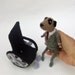 Professor X Meerkat, XMen, Superhero meerkat, knitted plush wheelchair, geekchic, meercat