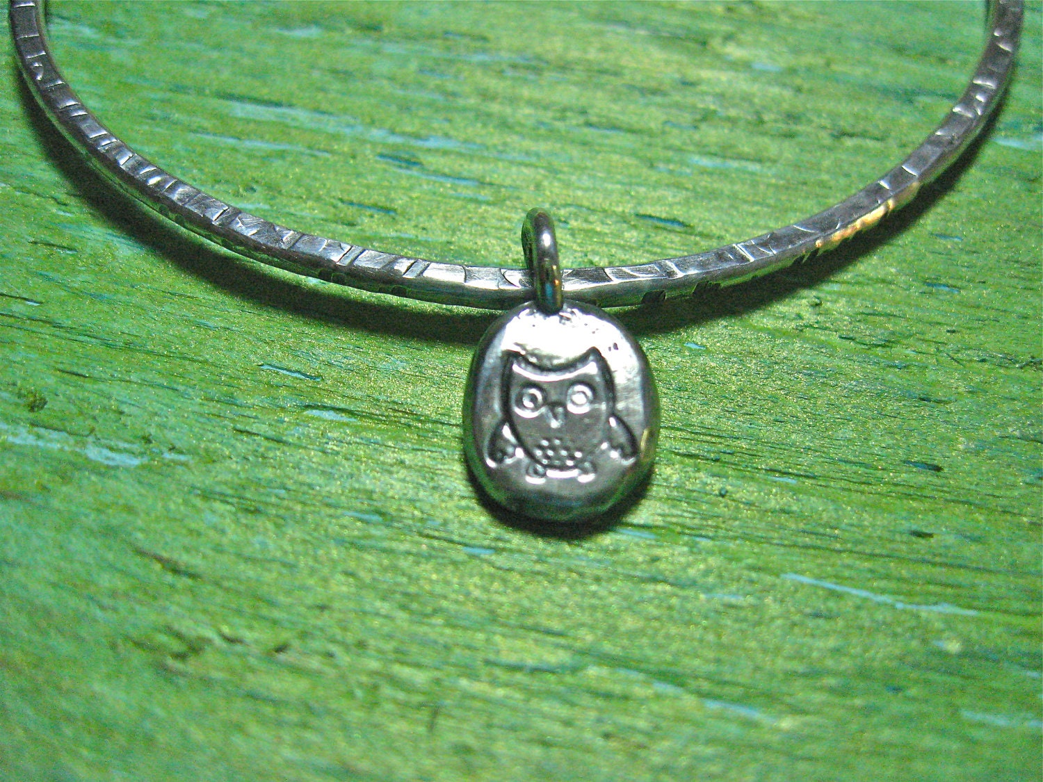 Owl Always Love You Sterling Bangle