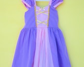 RAPUNZEL costume dress  princess dress for toddlers and girls fun for special occasion or birthday party costume