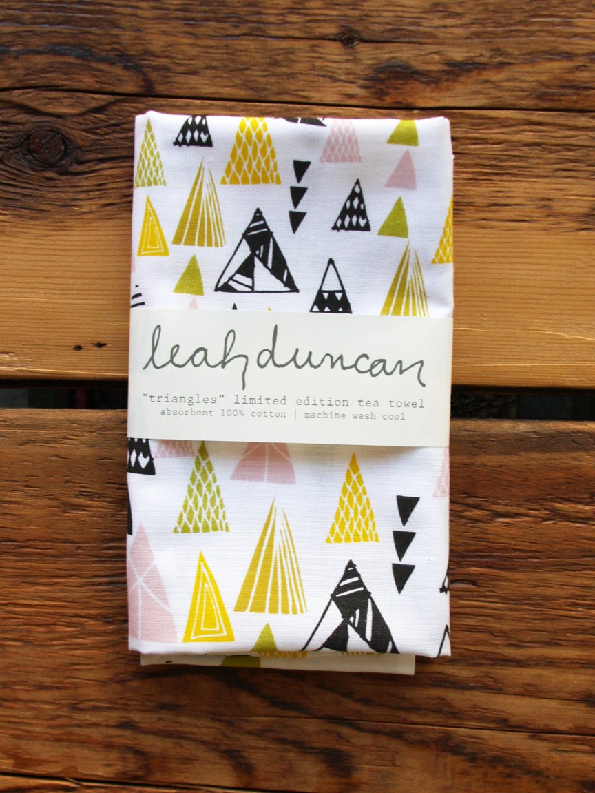 Triangles Tea Towel