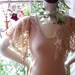 boho boudoir romantic lace top shirt blouse vintage cream cocoa summer fashion