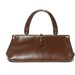 Vintage Dark Brown Patent Leather Handbag
