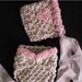 Newborn to 3 months baby hat bonnet and diaper cover SET photography props shower Victorian style