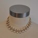 50s necklace / Milky Goodness Vintage 1950's Milkglass Rhinestone Necklace