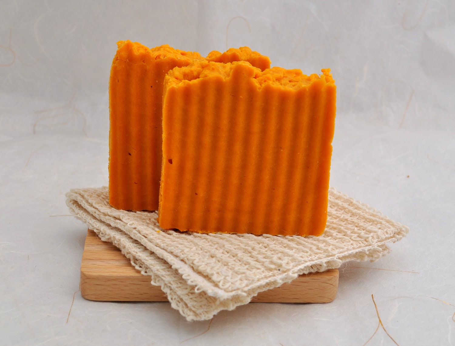 Handmade Organic Tangerine Soap, Vegan Soap. Hot Process Soap