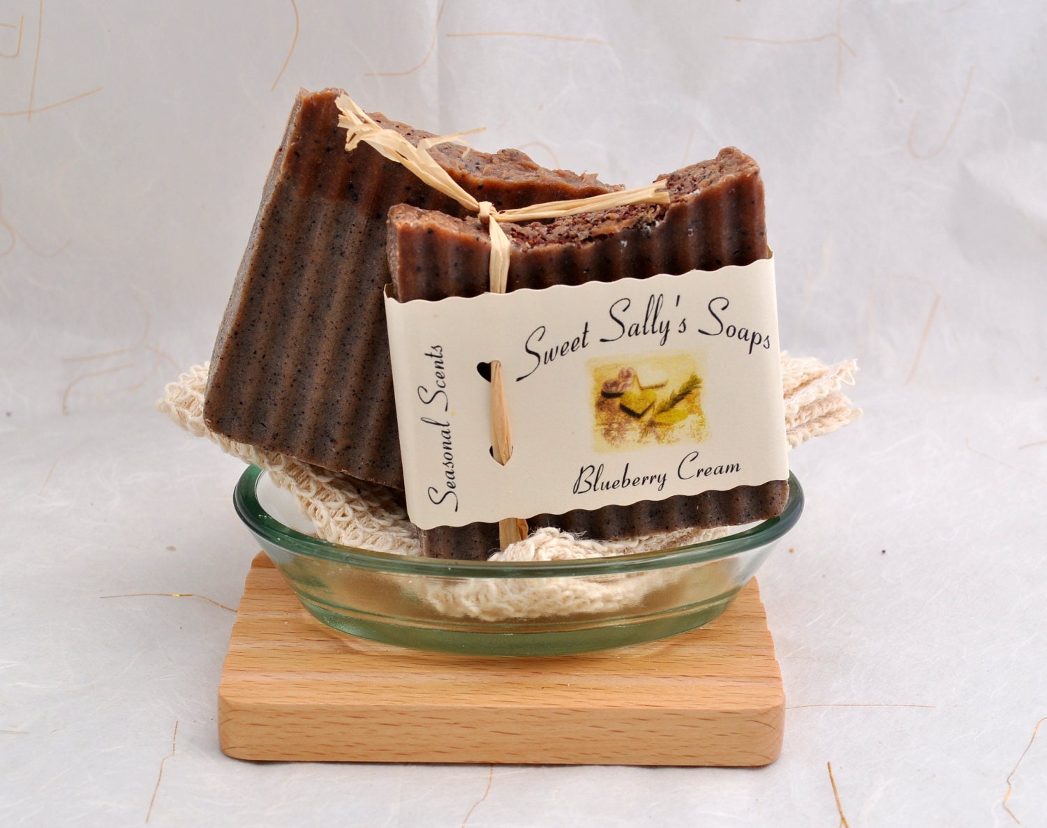 Blueberry Soap, Handmade Organic Vegan Soap, Hot Process Soap