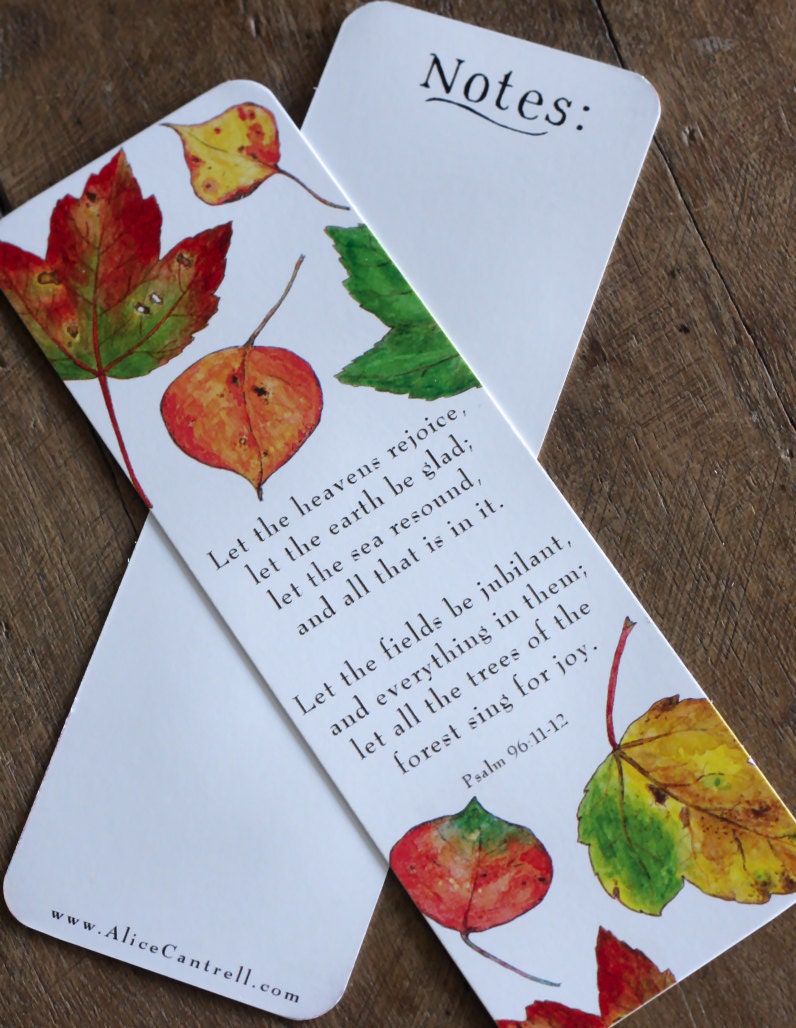 Autumn Leaves Bookmarks
