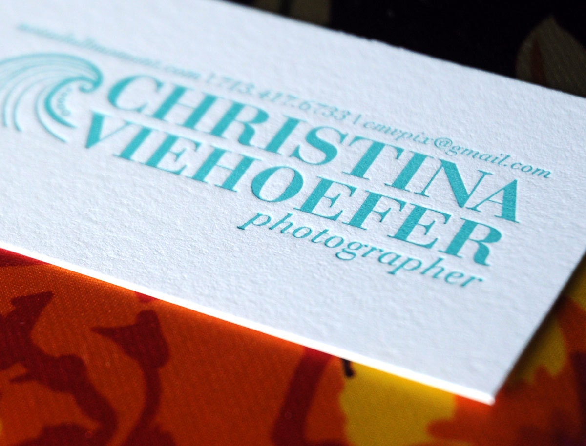 RESERVED FOR CHRIS 200 custom letterpress business cards