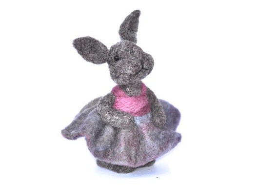 Needle felted Bunny Rabbit - needle felted animal