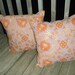Purple, Orange, and Metallic Gold Indian Inspired Pillow