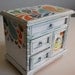 Refurbished Vintage Jewelry Box - Medium White Surfer