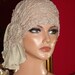 Hat Flapper Hat Cloche Gray Lace Millinery Floral Ruffle 1920 style