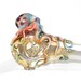 Octopus Spoon Large Heavy Thick Wall Fumed Color Changing Hand Blown Glass