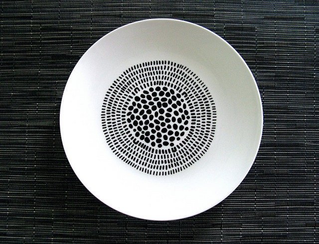 seed head 1. handpainted porcelain plate with an abstract nature-inspired design by natasha newton. new collection autumn / winter 2012