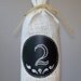 Burlap WIne Bag with Chalkboard fabric Label