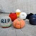 Teeny Tiny Little Needle Felted Halloween Set