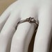 Vintage Silver Faux Diamond engagement Ring size 9.5