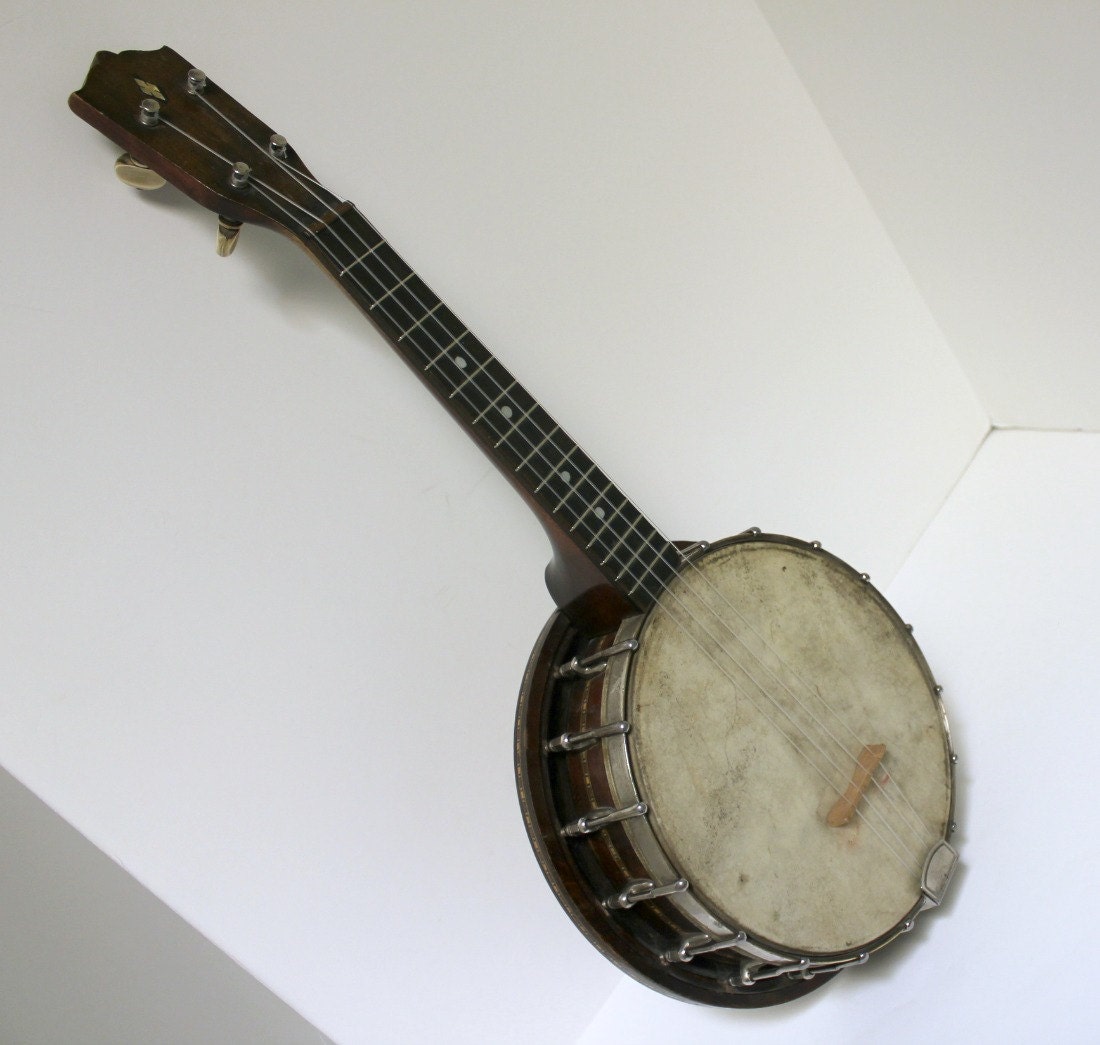 Vintage Banjo Uke Ukulele with Resonator by on Etsy