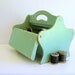 Antique Sewing Box Jadite Green 1940s