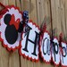 Happy Birthday Banner- Minnie Mouse in Classic Red