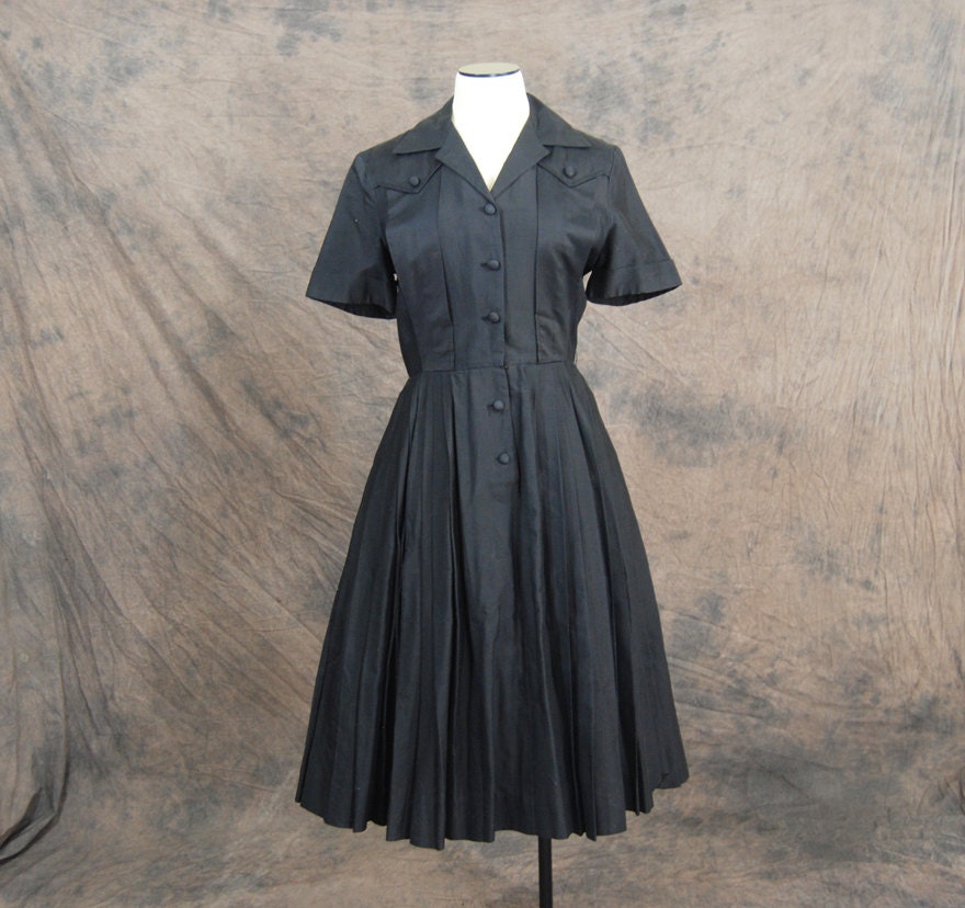 1950s style shirt dress