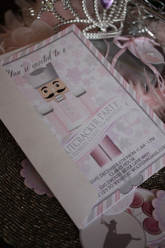 NUTCRACKER DOLL Printable Party Invitation Printing Available Il_570xn
