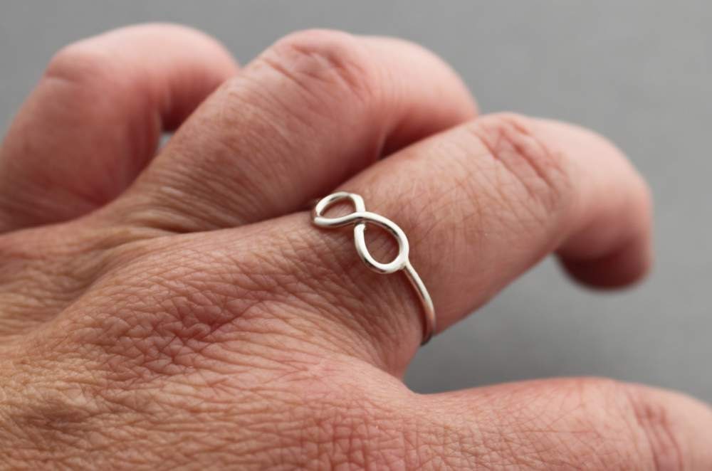 Infinity Ring- Sterling Silver - Custom Made for You