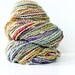 Wool Yarn-Hand Dyed-Merino Yarn- Handspun Plyed- Art Yarn Opal Rainbow 136 yards