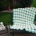 Vintage Afghan Daisy Mint