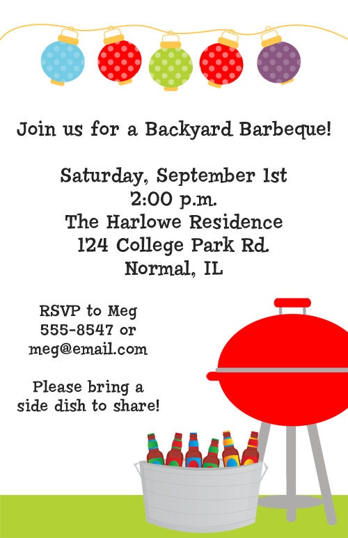 Backyard Barbeque Invitations Il_570xn