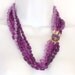 Vintage 1960's Purple Multi-Strand Chunky Necklace
