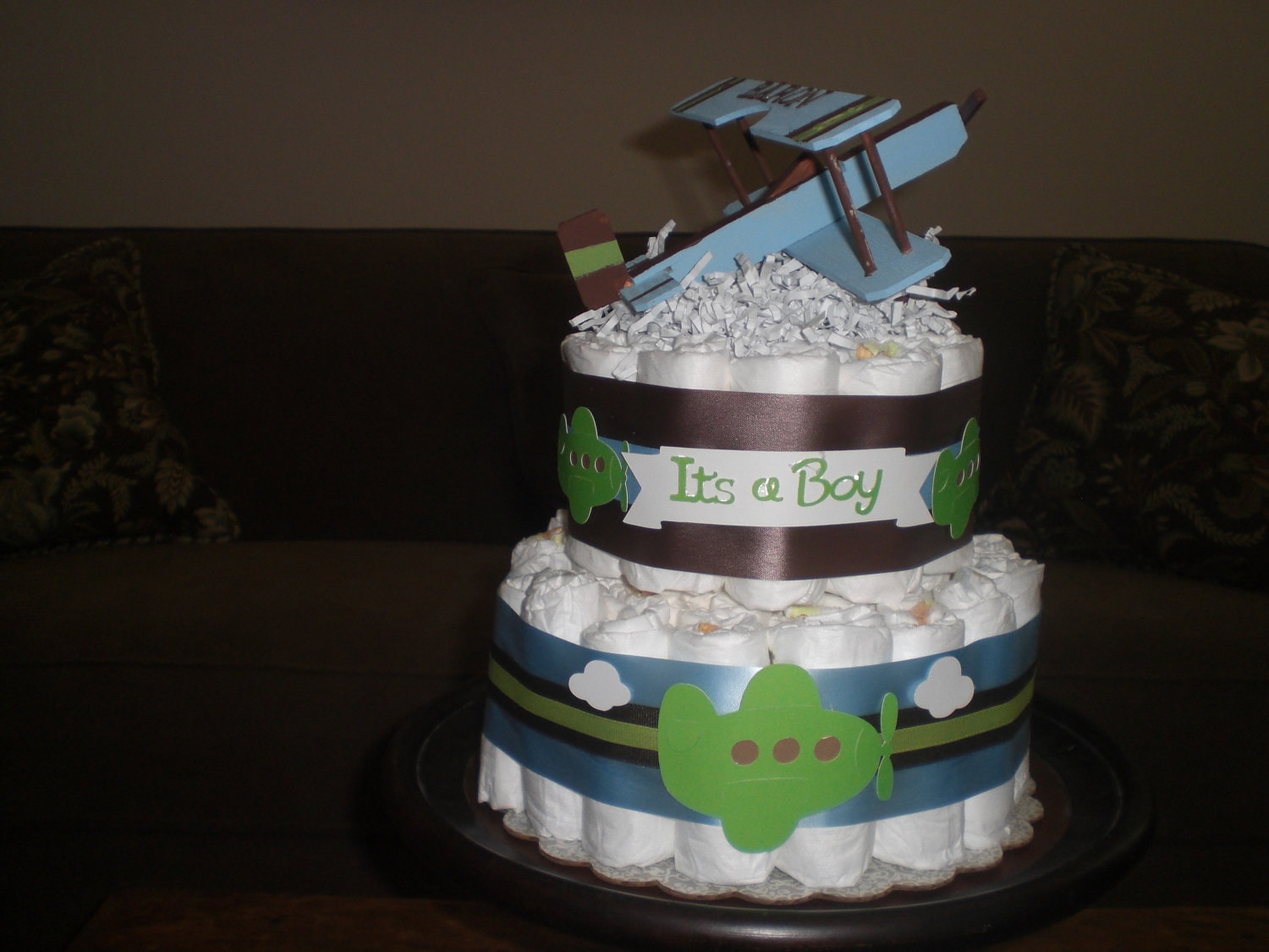 Airplane Diaper Cake