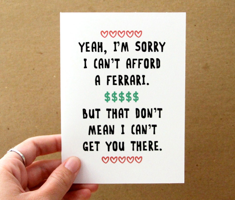 funny card i love you cee lo green quote card red green black white hearts dollar signs letterhappy etsy stationery