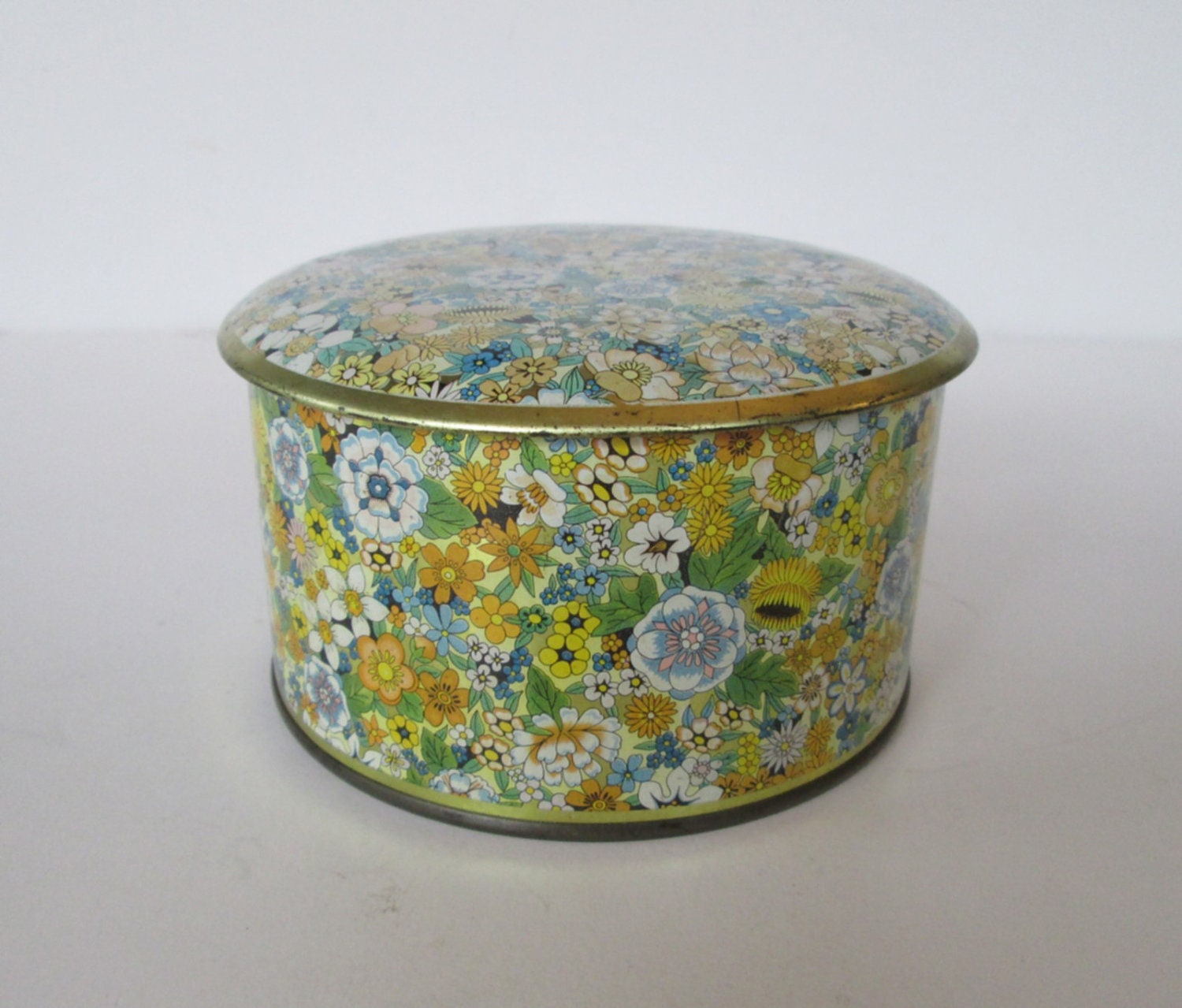 English Floral Tin