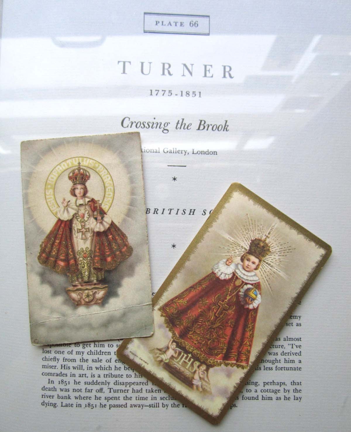 Two Vintage Infant Jesus of Prague Prayer Cards