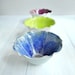 modern ceramic  Bowl   cyber monday etsyy Purple Hze and White glazes  4 cup Flower bowl minimalist