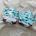 Post Earrings - Stud Earrings - Dichroic Glass - Glass Earrings - Dichroic - Bead Earrings - Blue Earrings X1384