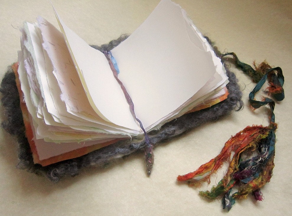 pinetree journal handmade book diary - ancient pine trees of the forest