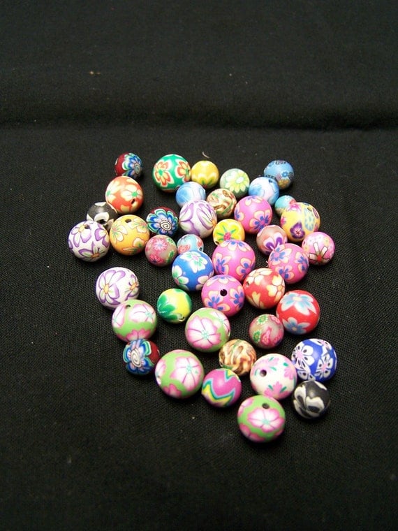 DESTASH - Assorted Polymer Clay Beads