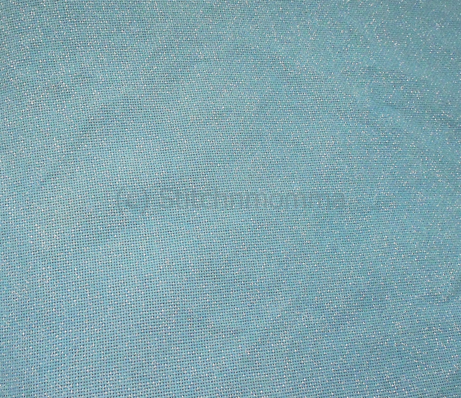 Aquamarine Stardust Hand Dyed 14-count Aida Cross Stitch Fabric - 14x17 inches