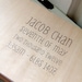 Baby Album / Scrapbook / Memory book (9" x 6") - Wood Album - Custom Name, Birth Date, Birth Stats