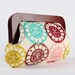 Cocktail pouch - Viewfinders in spring - wooden frame clutch bag