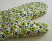 Lime Green Paisley Oven Mitt
