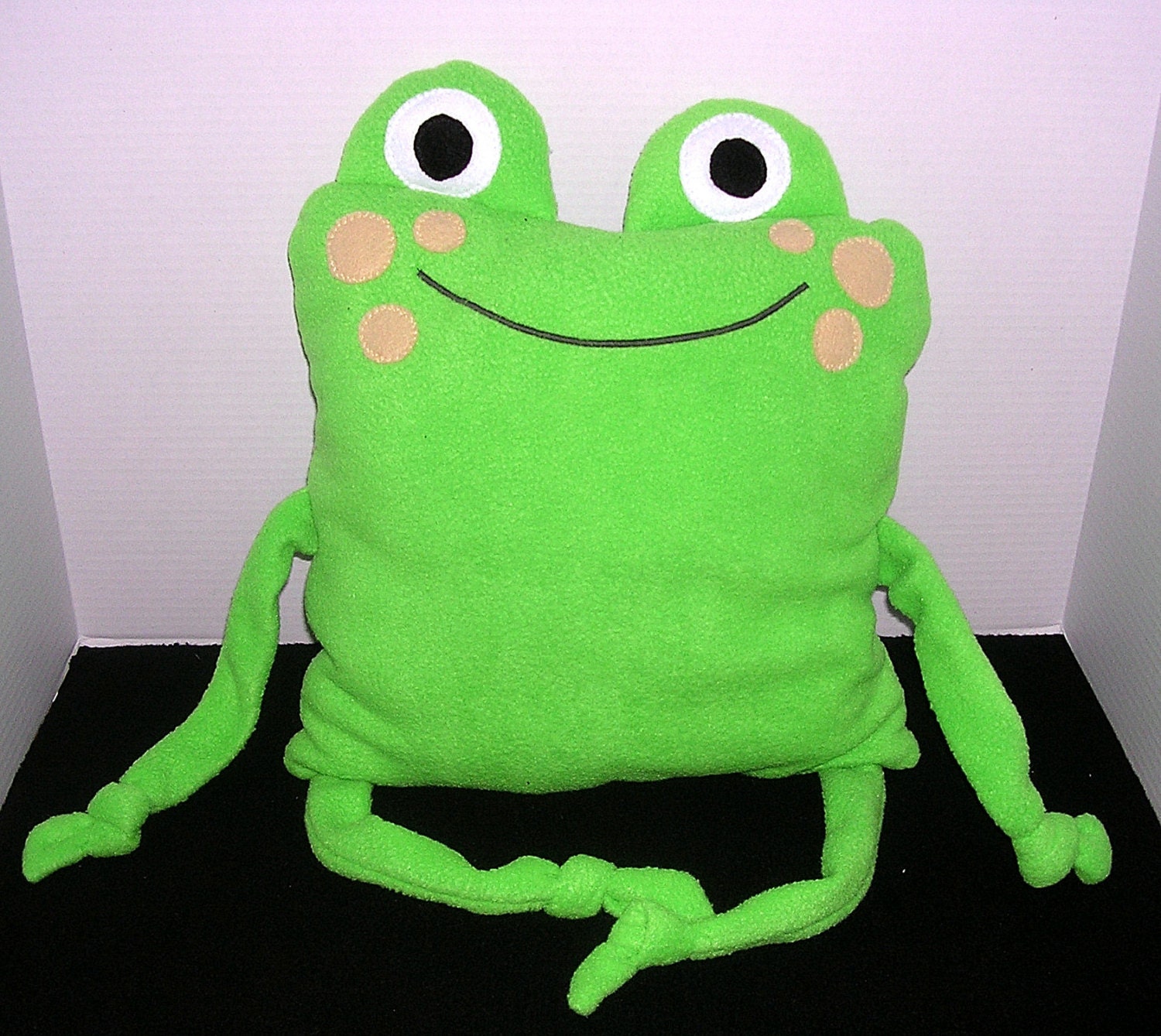 stuffed frog pillow