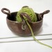 Eggplant Purple Decorative Yarn Bowl