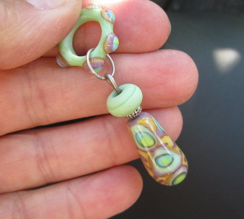 Lampworked Glass Pendant Focal Bead