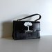 VINTAGE black PURSE with hand painted tree - Fresh Air