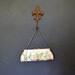 RESERVED Vintage White Satin Evening Bag with Floral Applique / Embroidered Clutch