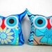 NEW/TWO/Polyfil Stuffed little owl pillows decoration/collection - Ready to ship