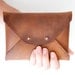SALE Waxed Leather Clutch
